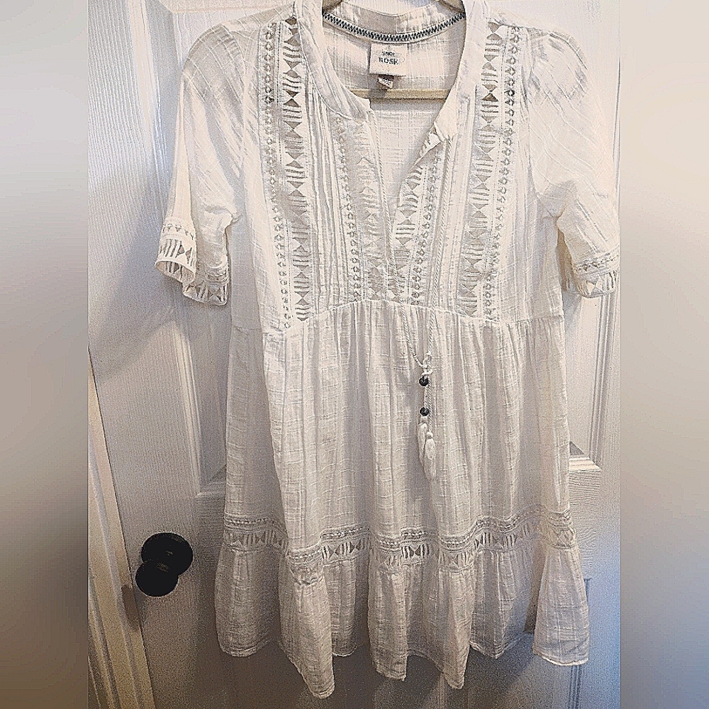 Knox Rose XS cream tunic/minidress